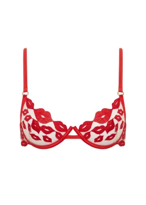 Marian Wired Bra (Tomato Red/Sheer)
