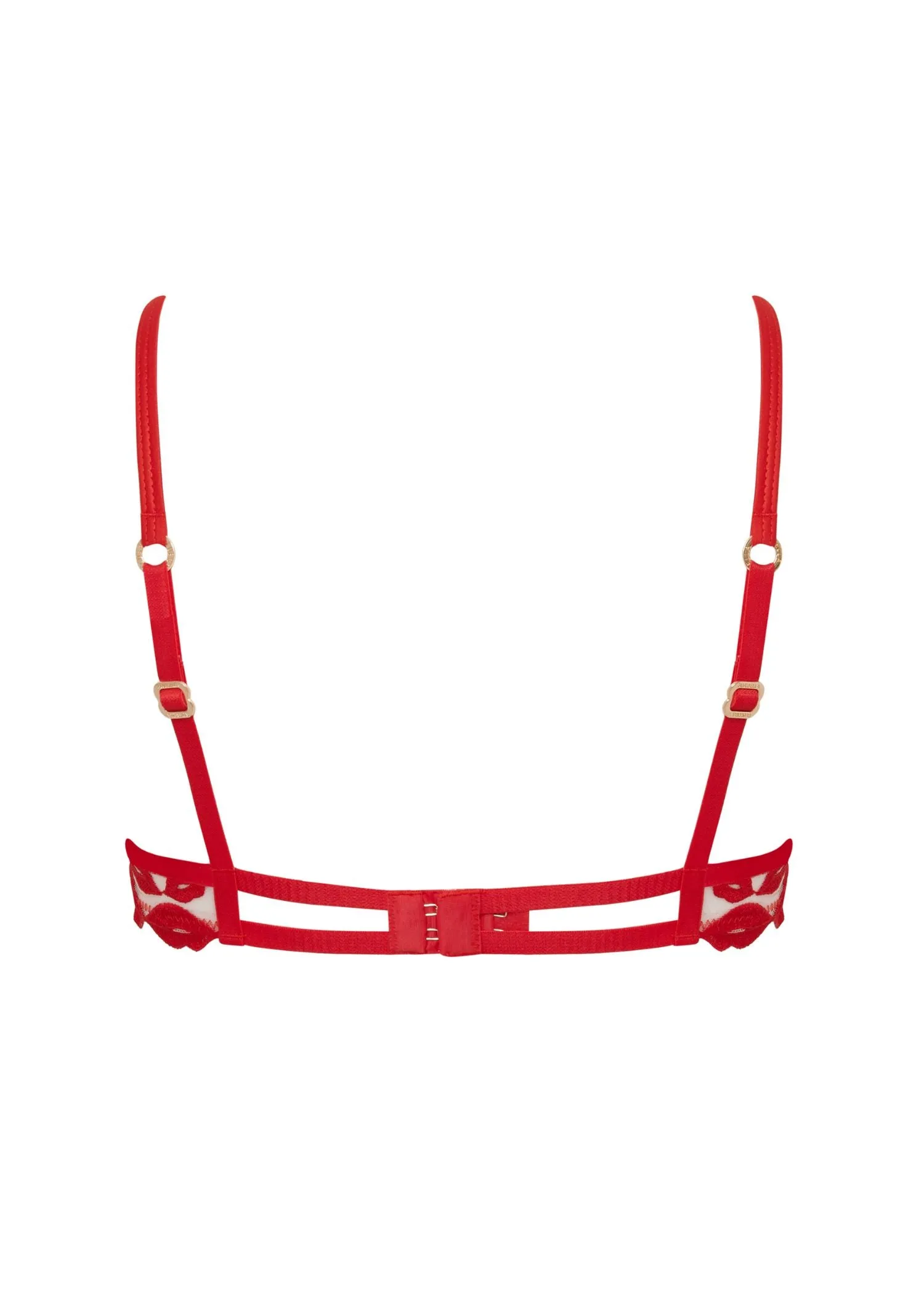 Marian Wired Bra (Tomato Red/Sheer)