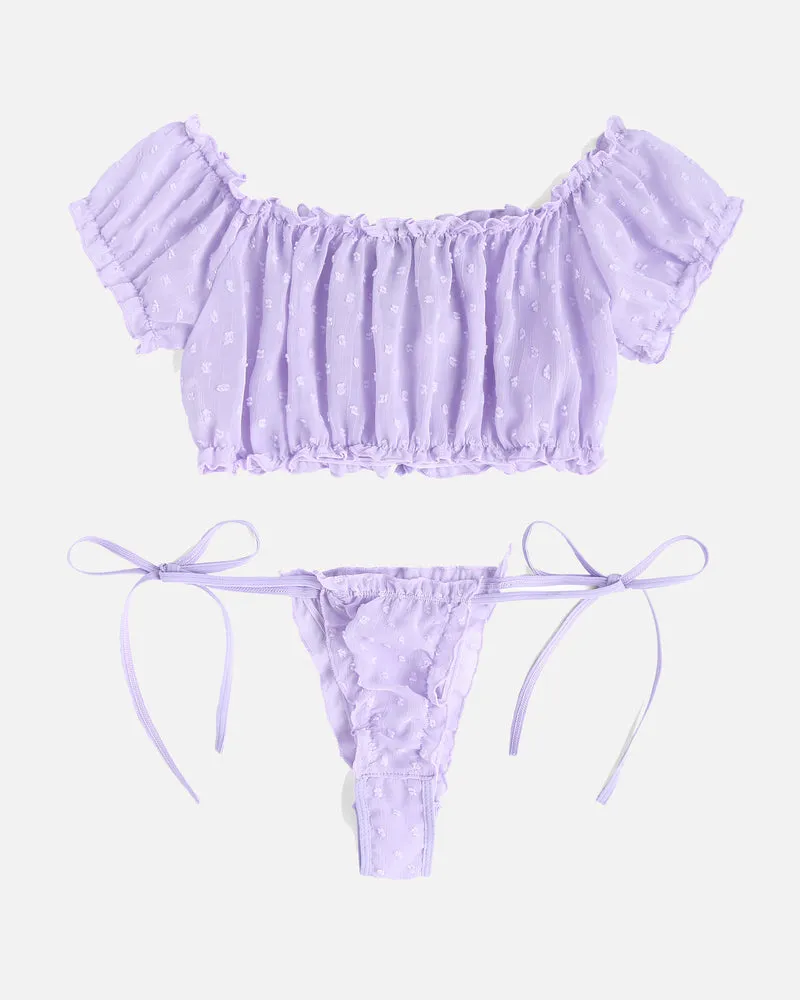 Mesh Bra and Panty Lingerie Set