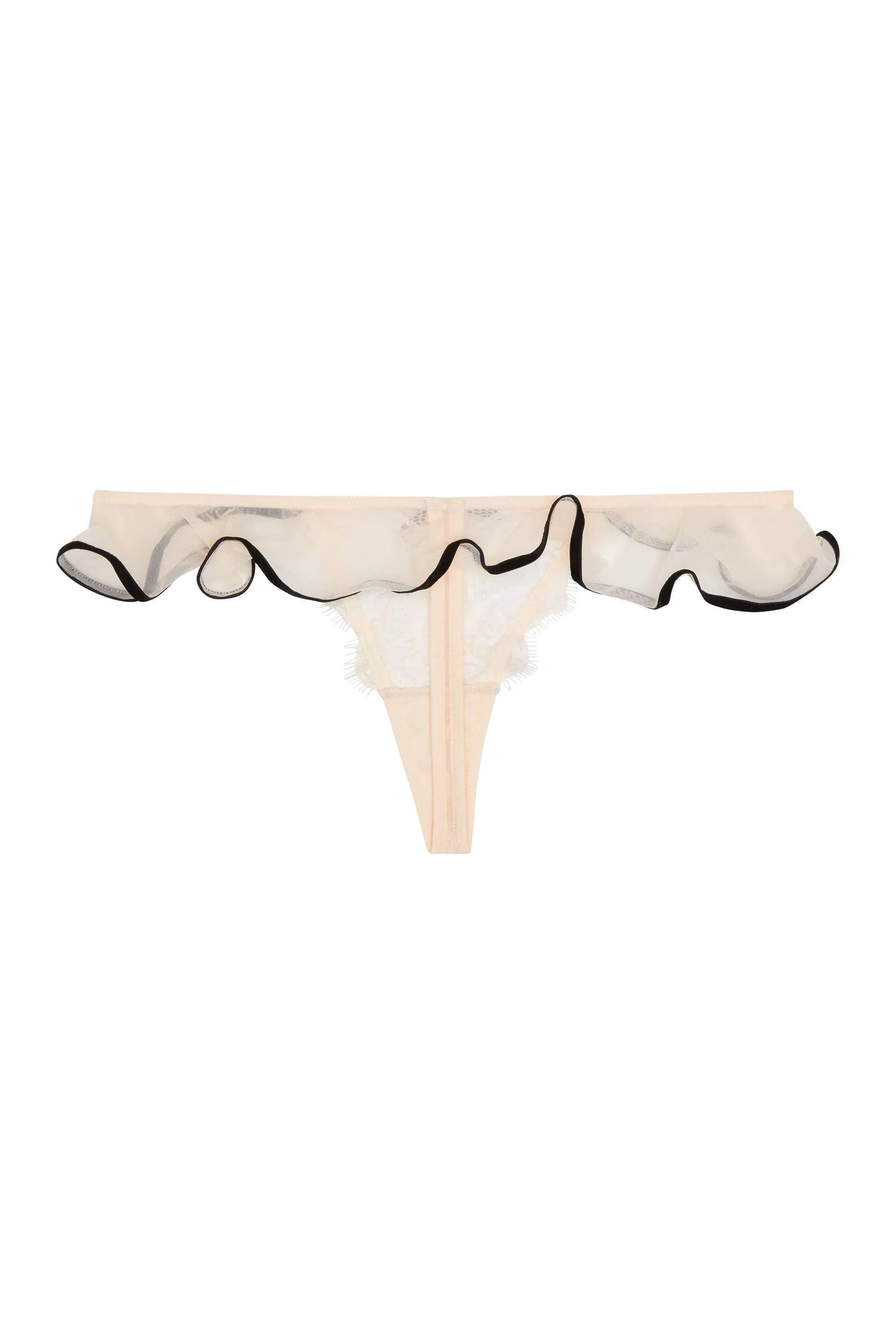 Monica Ribbon Slot Thong Peach Core
