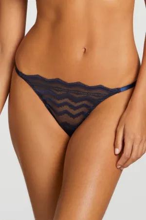 Muse - Margot G String in Navy. Size XL (UK 14-16)
