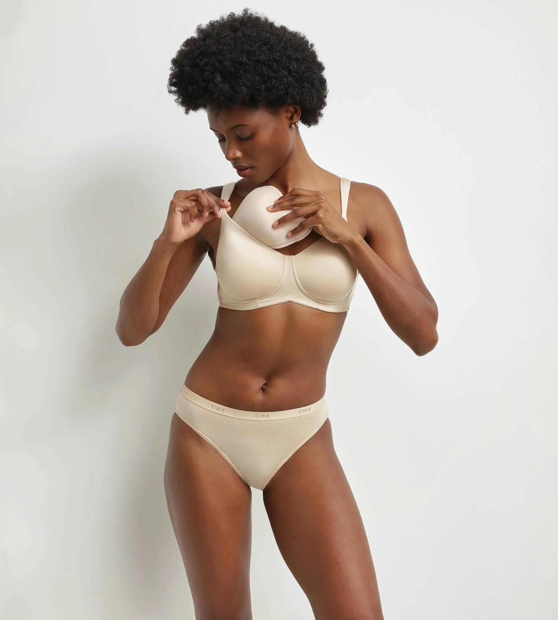 Nude microfibre post-operative bra Dim