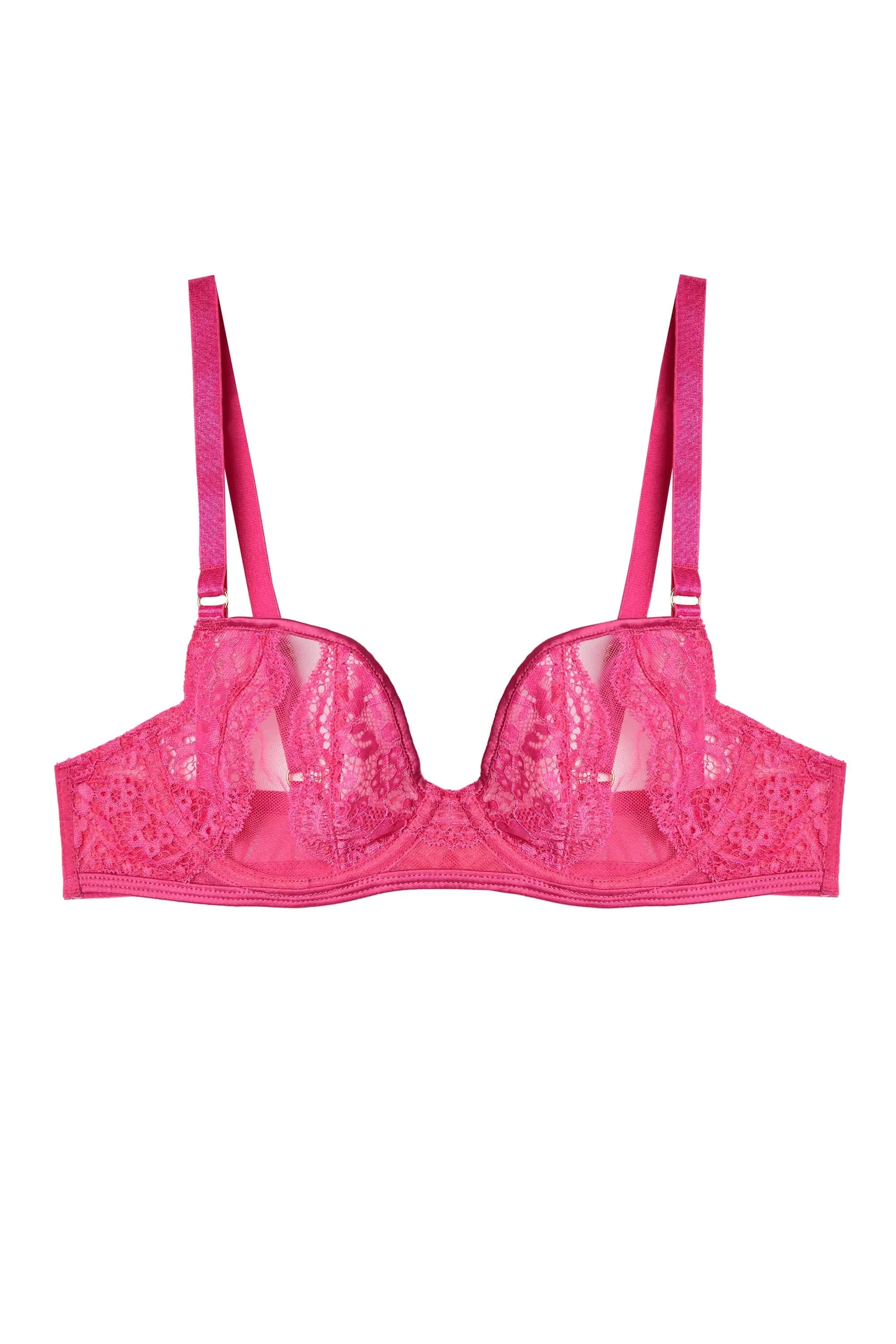 Ophelia Pink Cut Out Lace Bra