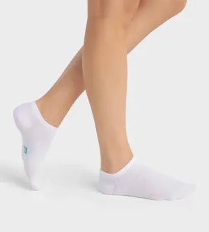 Pack of 2 pairs of white women's socks in organic cotton Dim Good
