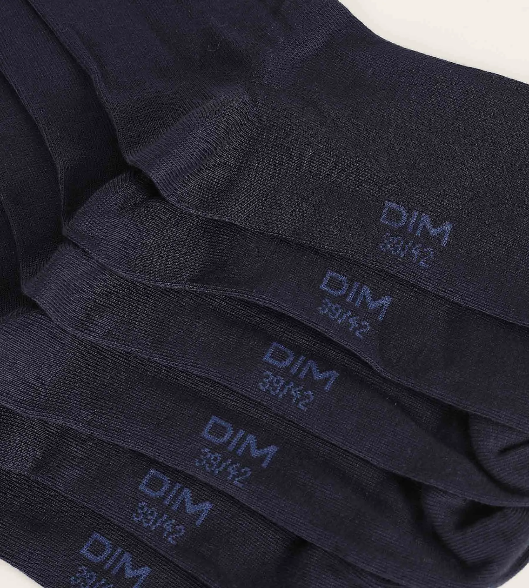 Pack of 3 Pairs of Dim Navy Cotton Comfort Men's Socks
