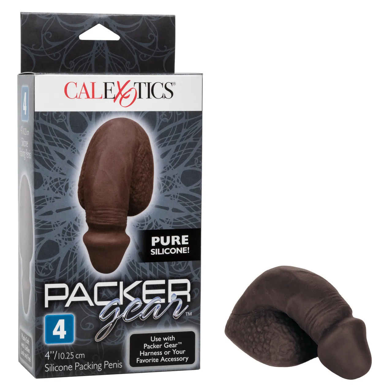 Packer Gear 4' Silicone Packing Penis - Black