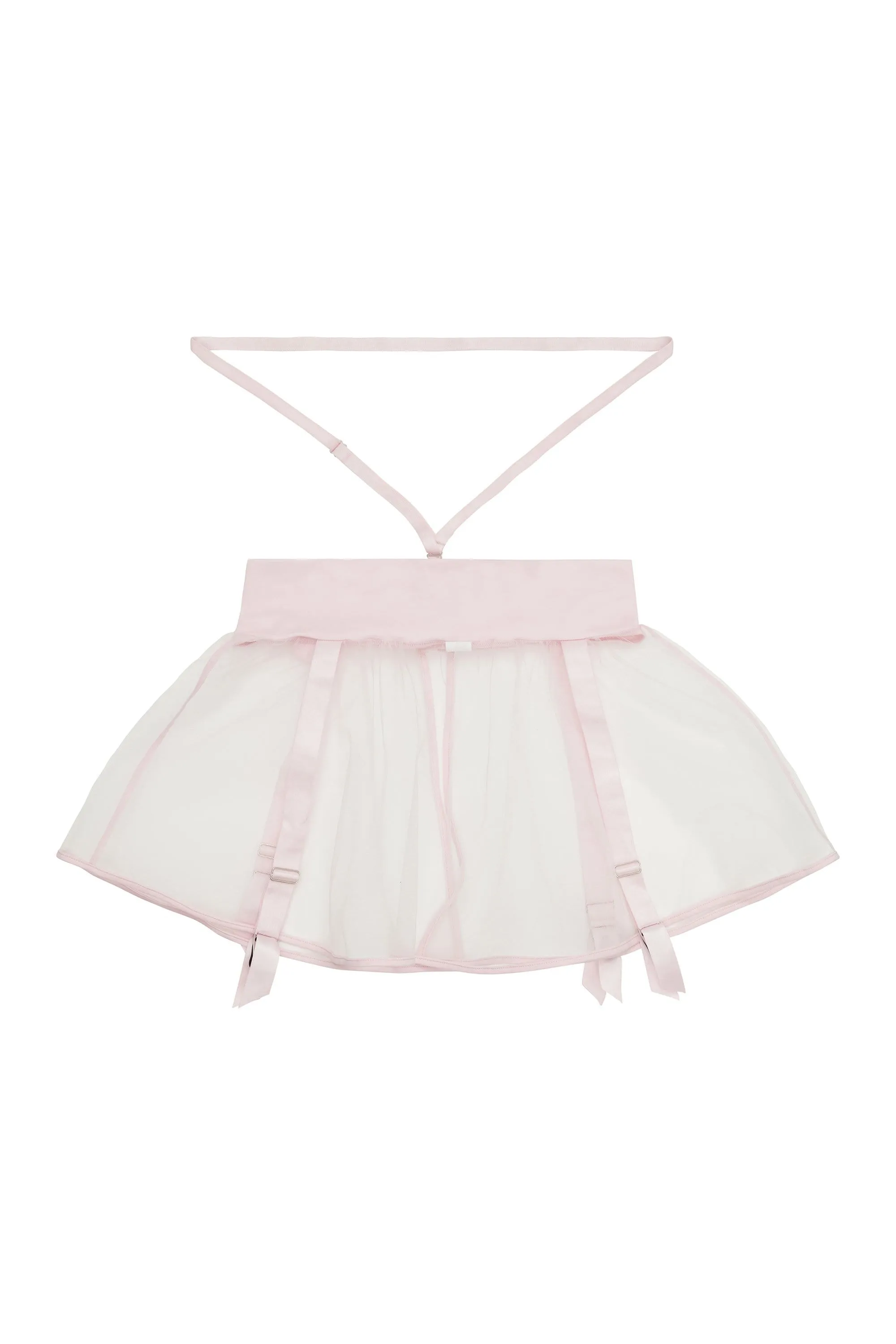 Peek & Beau Caia Pink Suspender Harness Skirt