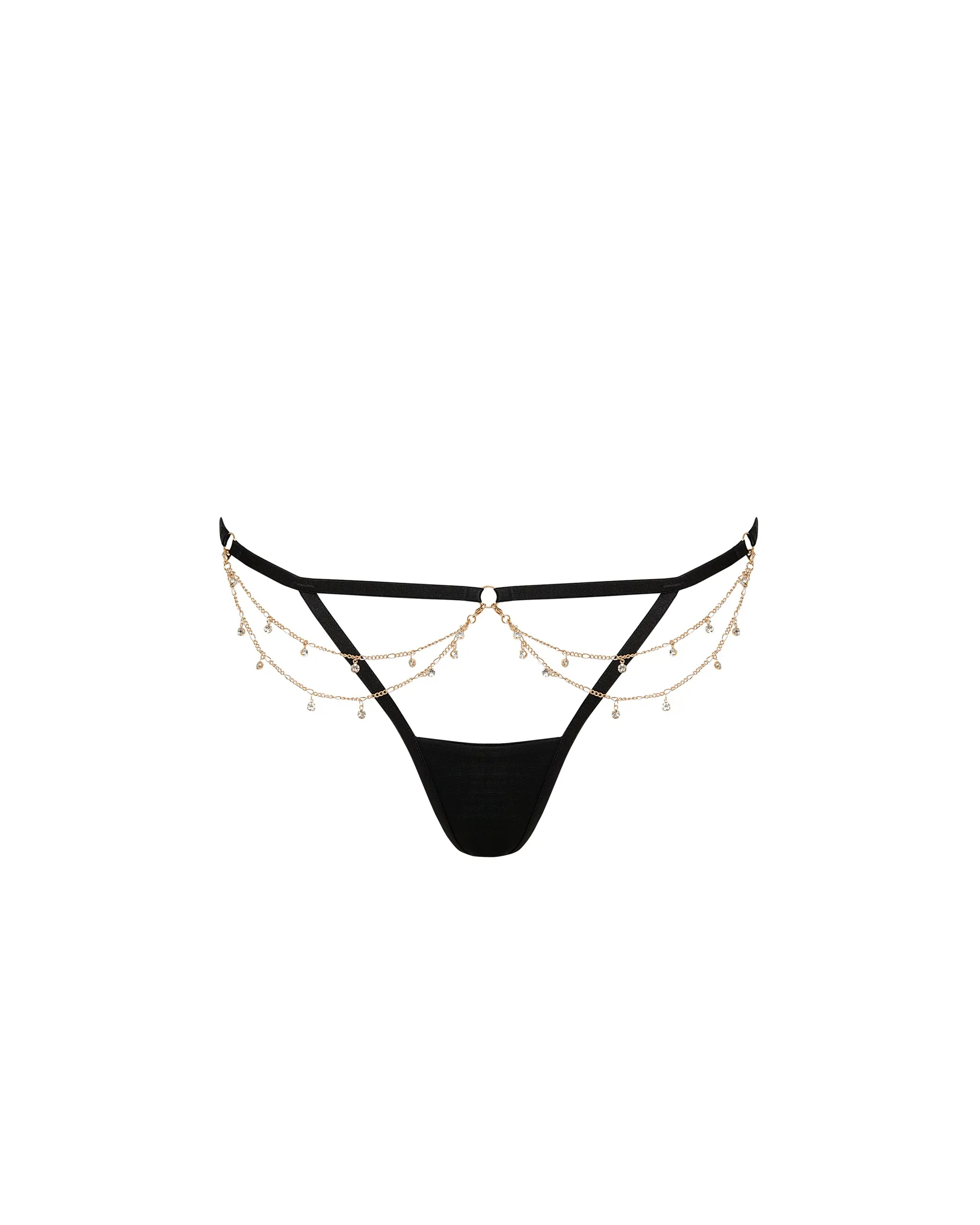 Petra Thong Black/Gold/Silver