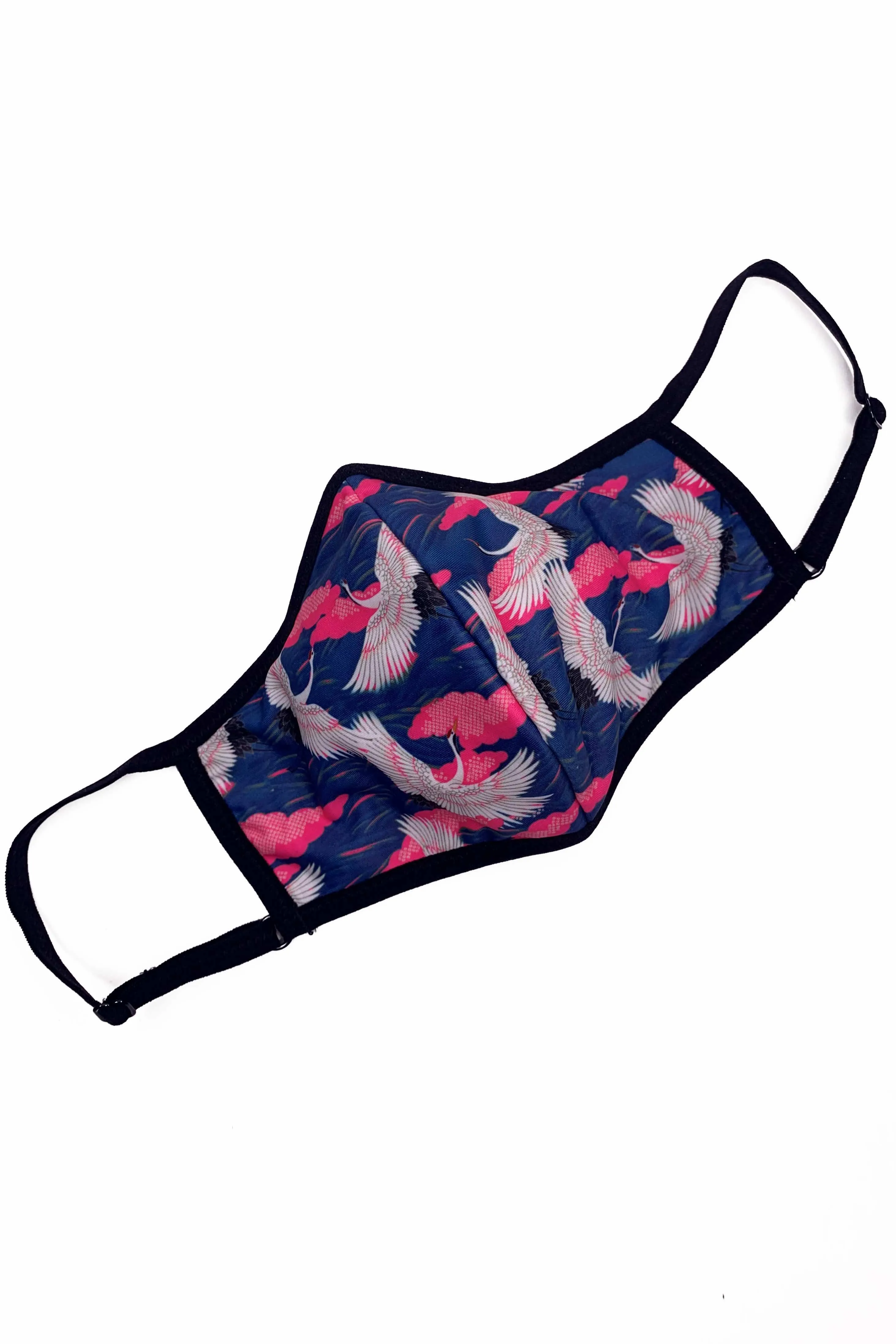Pink Crane Face Mask
