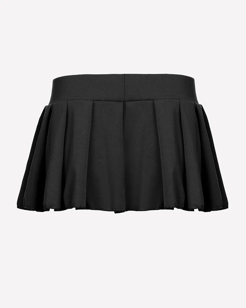 Pleated Ruffle Mini Skirt for Schoolgirl (DE Only)