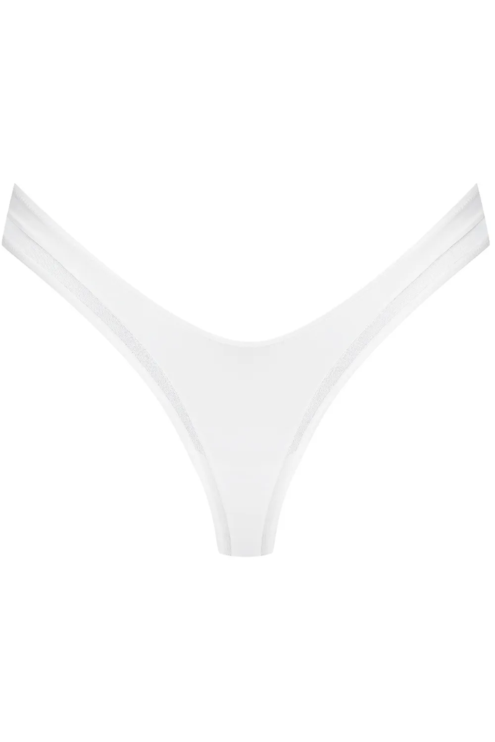 Pure Tentation High Rise Thong White