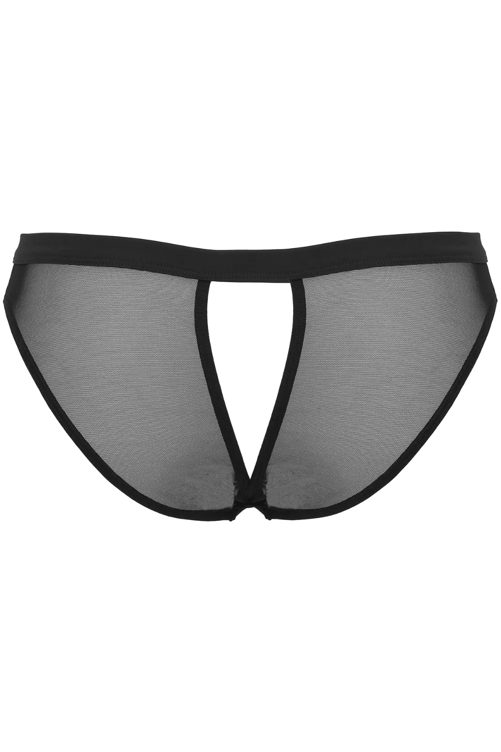 Pure Tentation Open Brief Black. Size XS (UK 4-6)