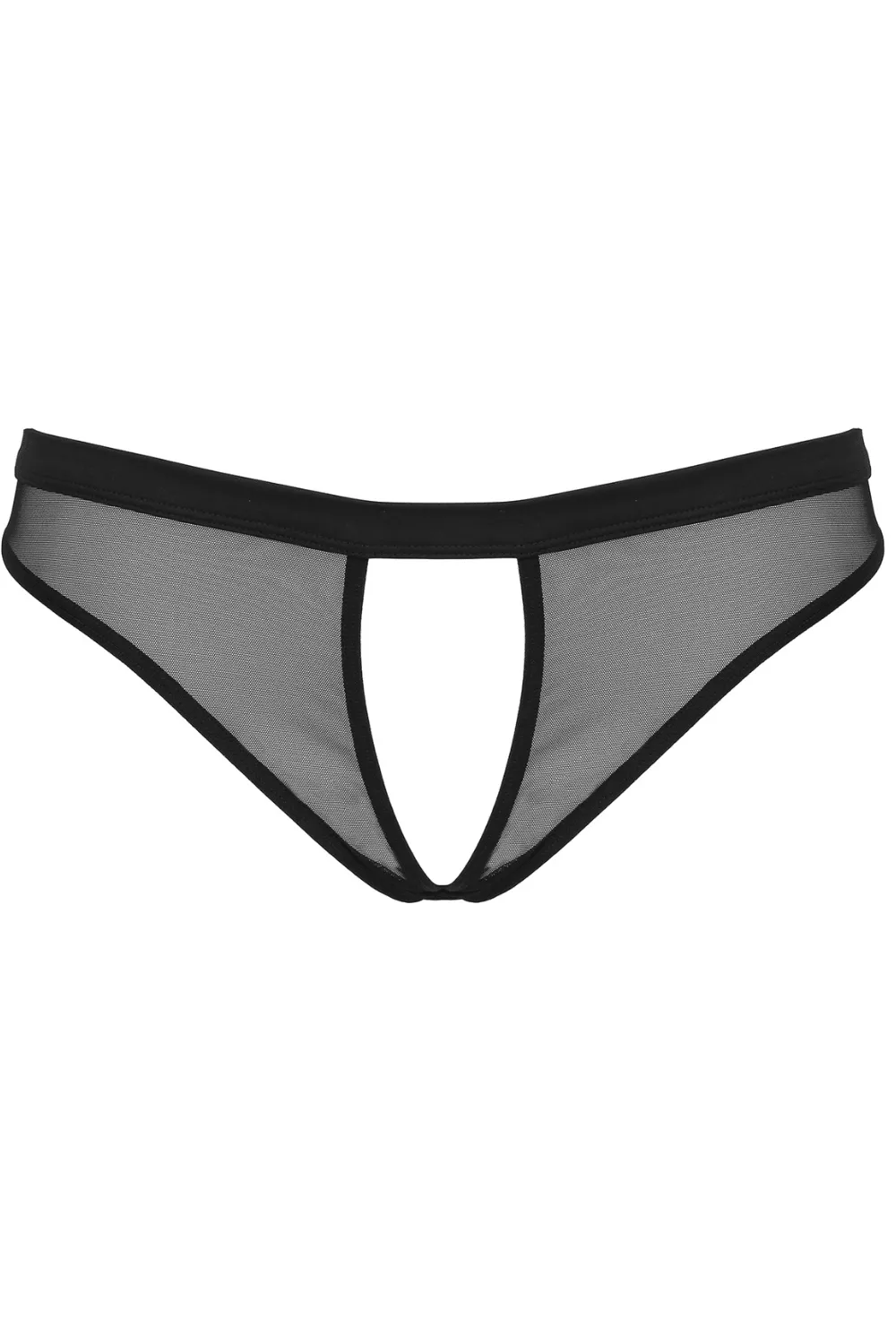 Pure Tentation Open Brief Black. Size XS (UK 4-6)