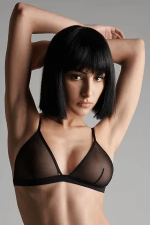 Pure Tentation Triangle Bra Black. Size XS