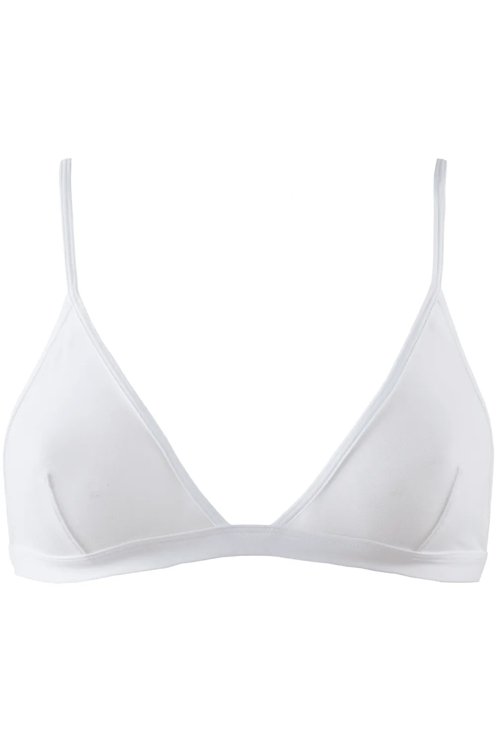 Pure Tentation Triangle Bra White