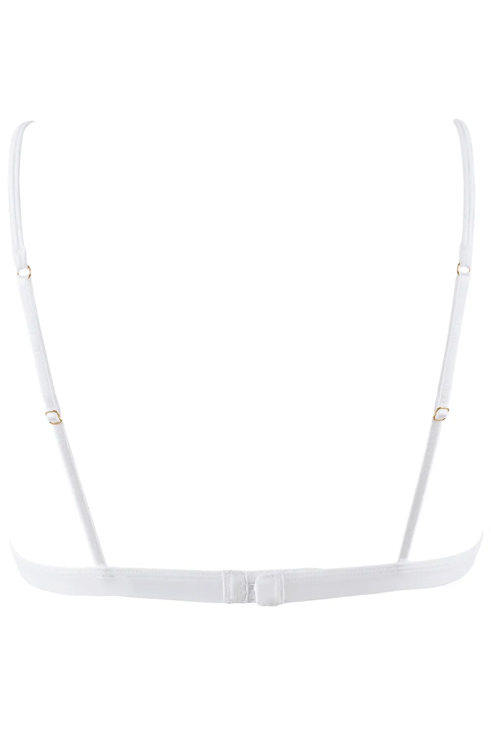 Pure Tentation Triangle Bra White