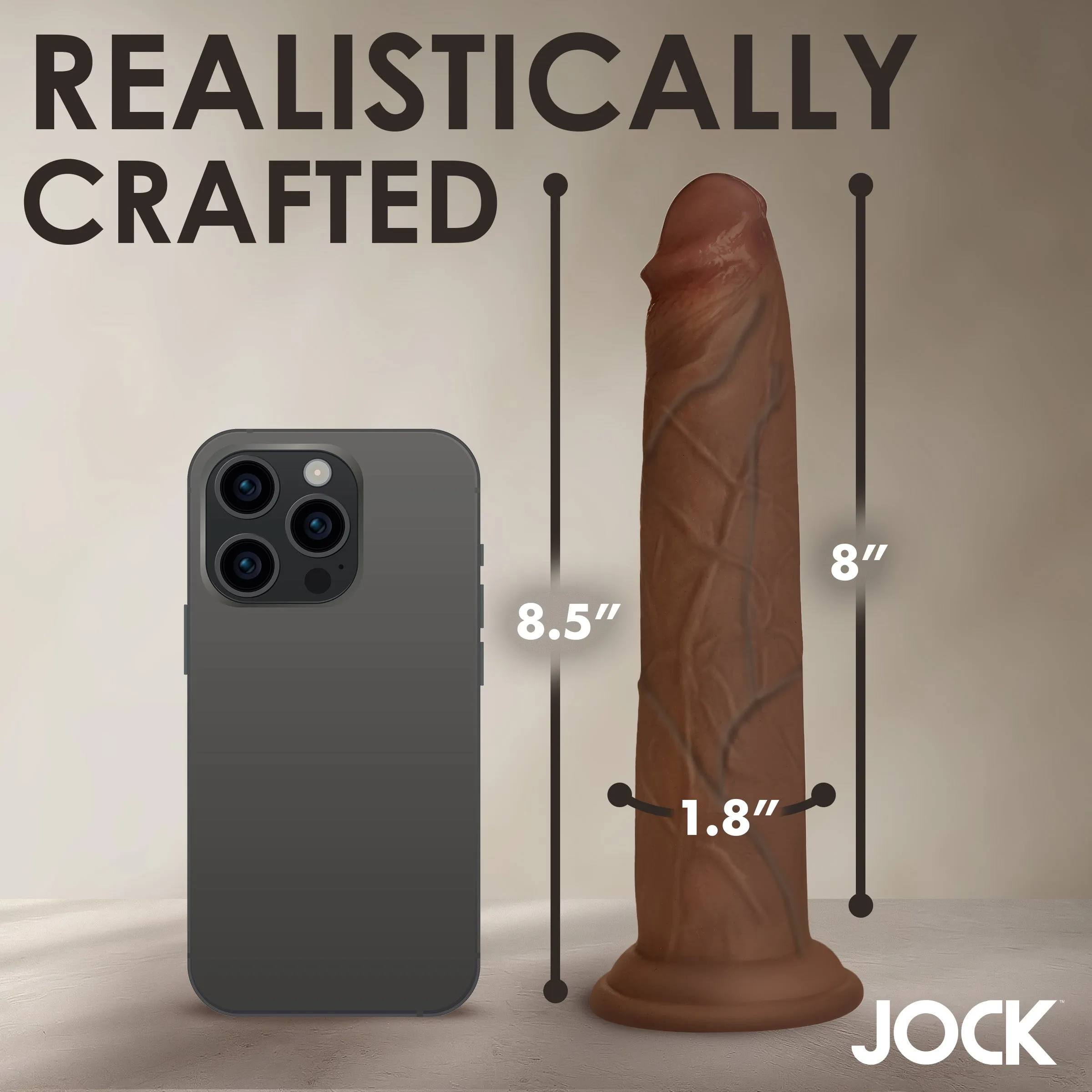 Real Skin Silicone Dildo - 9.5