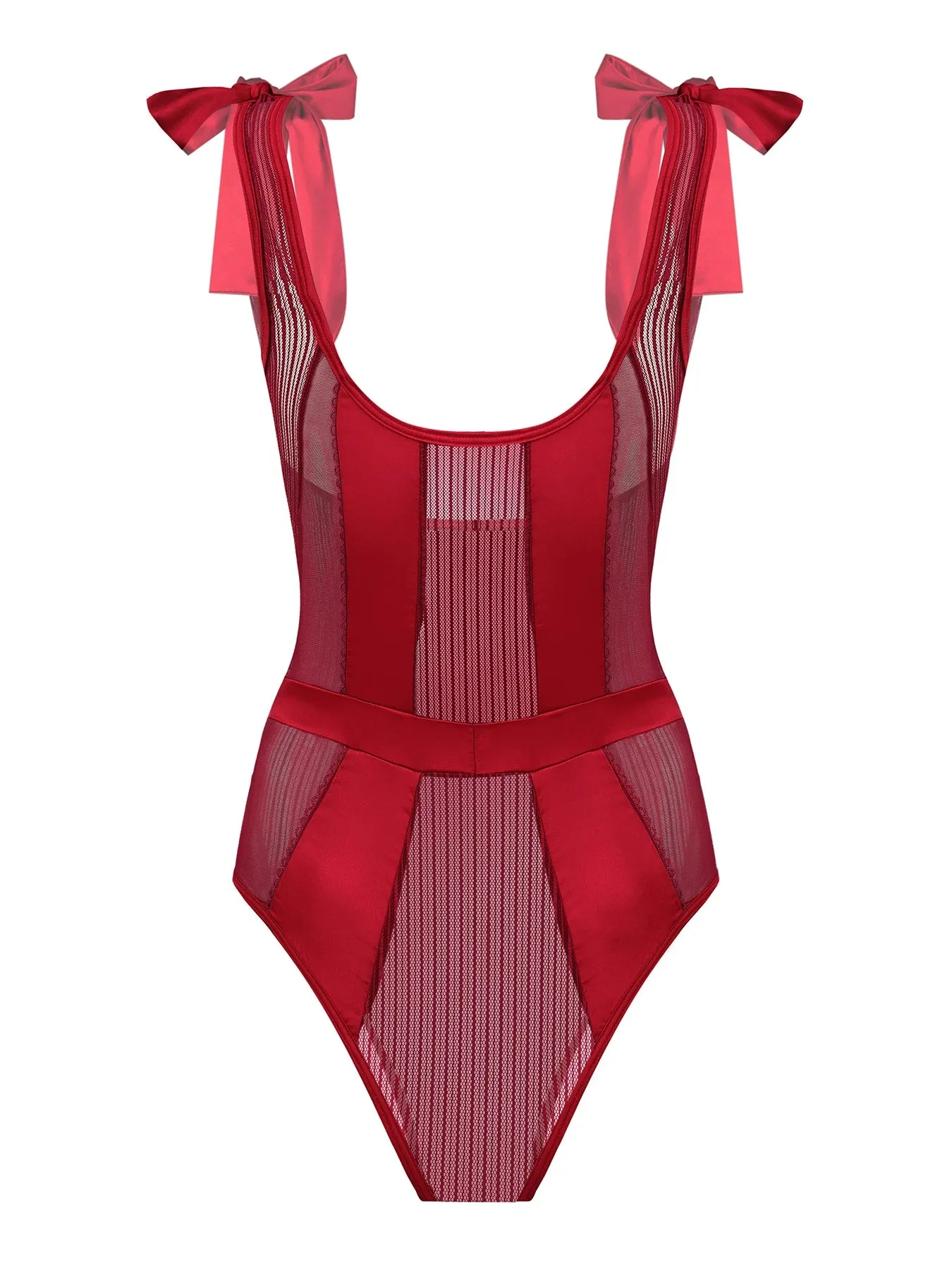 Red Elegance Bodysuit