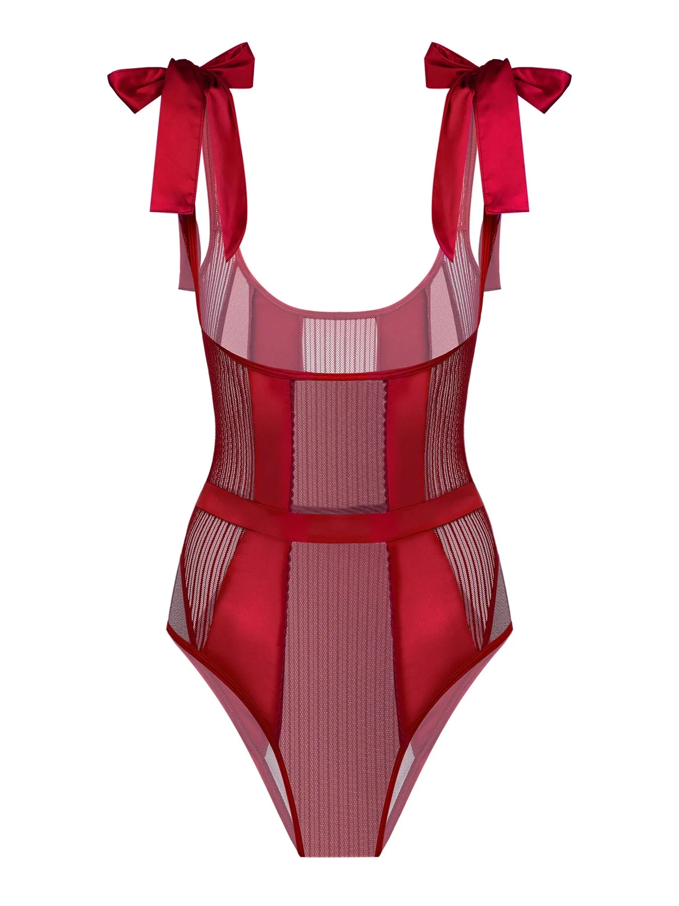 Red Elegance Bodysuit
