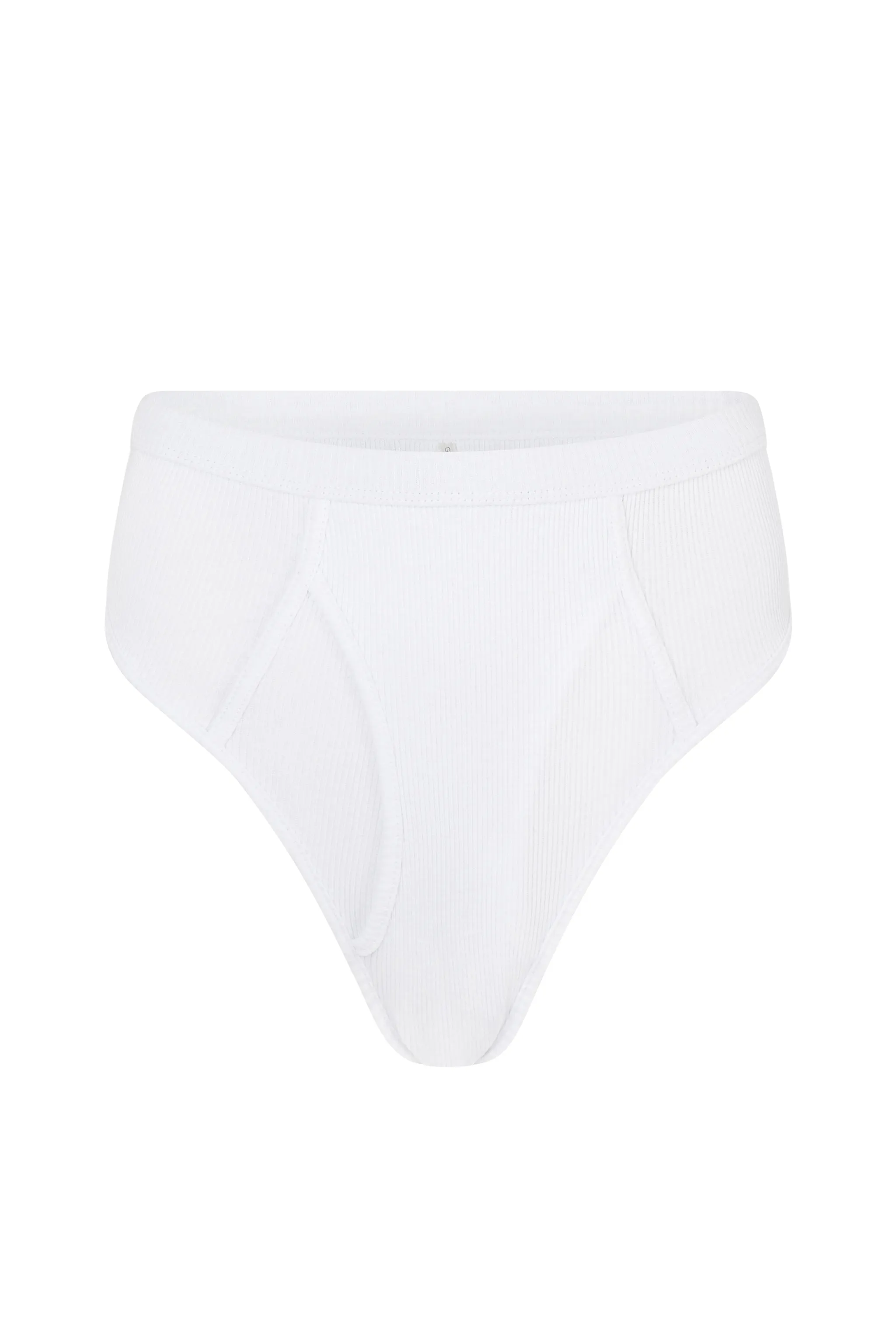 Rib Boyfriend Briefs Grey
