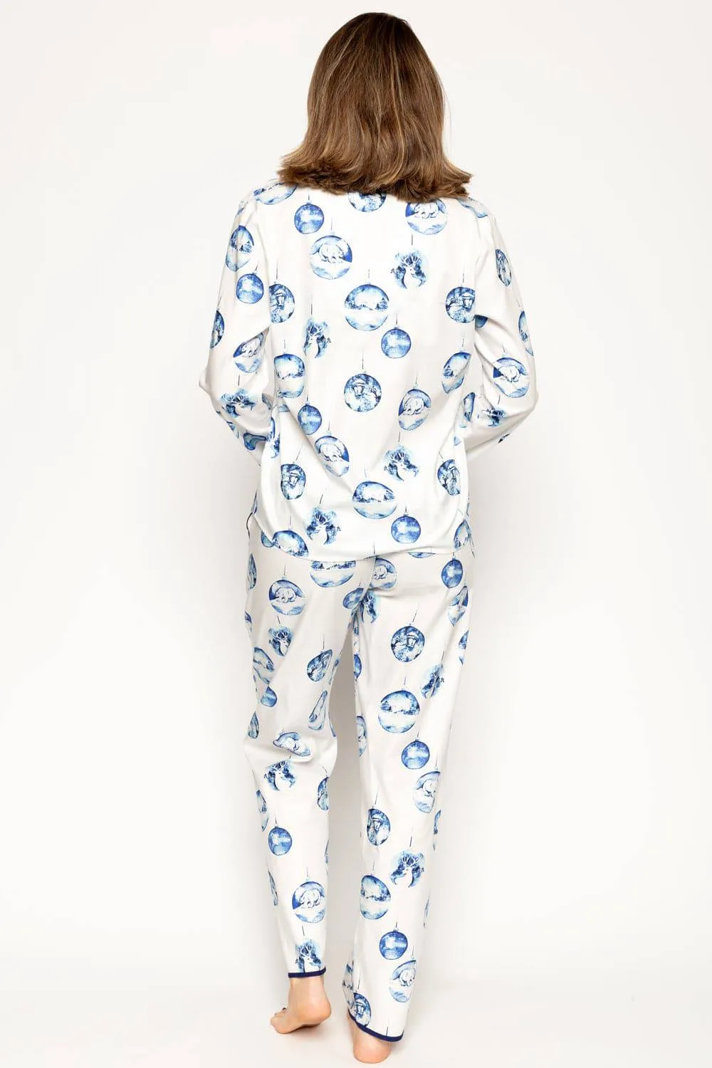 Riley Bauble Print Pyjama Top. Size UK 14