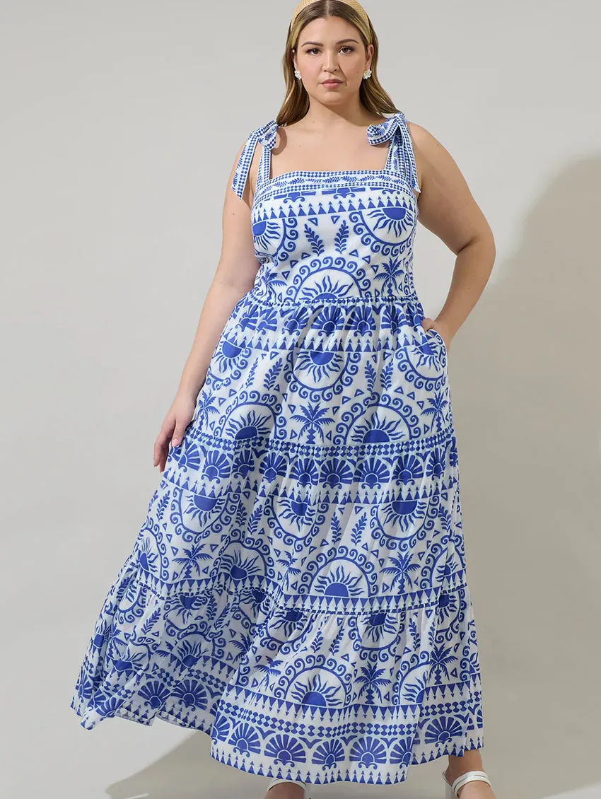 Rivera Tropics Tiered Maxi Dress