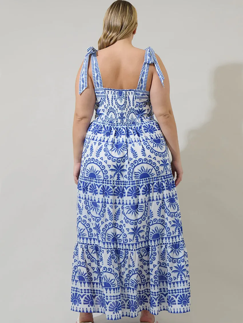 Rivera Tropics Tiered Maxi Dress