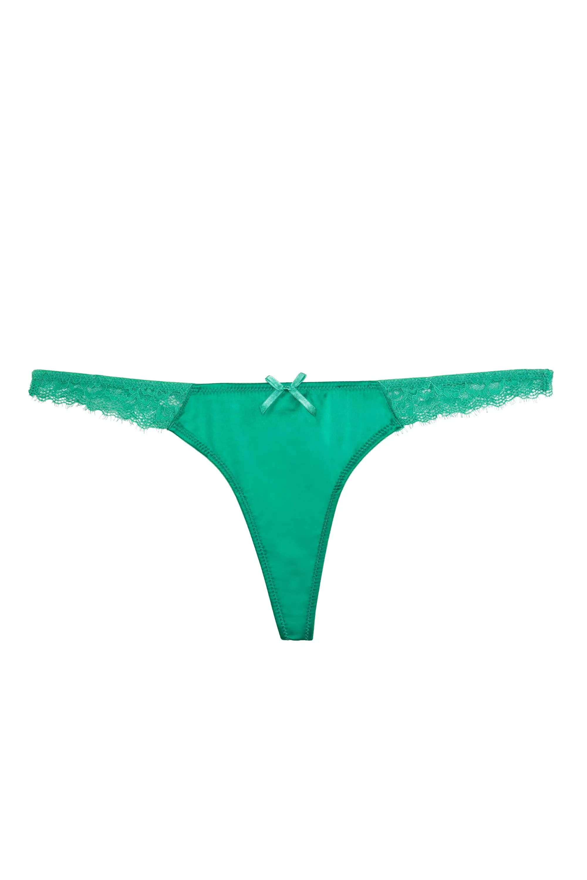 Rosalyn Green Lace Thong
