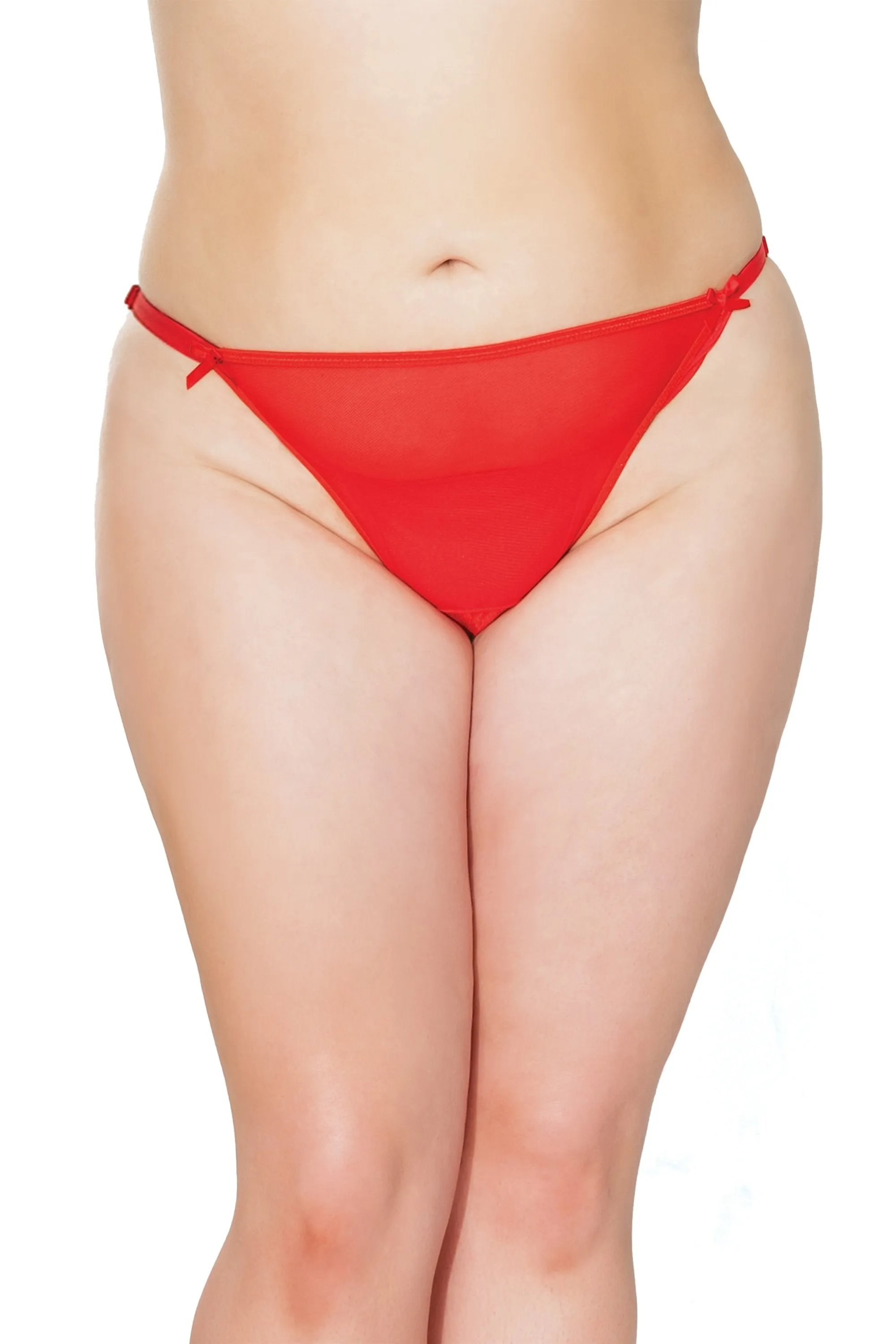 Ruffle Back Crotchless Panty