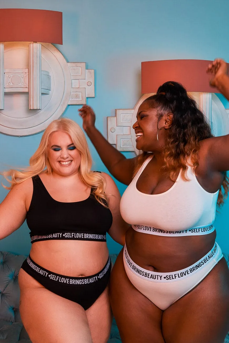 Self Love Black Crop Top