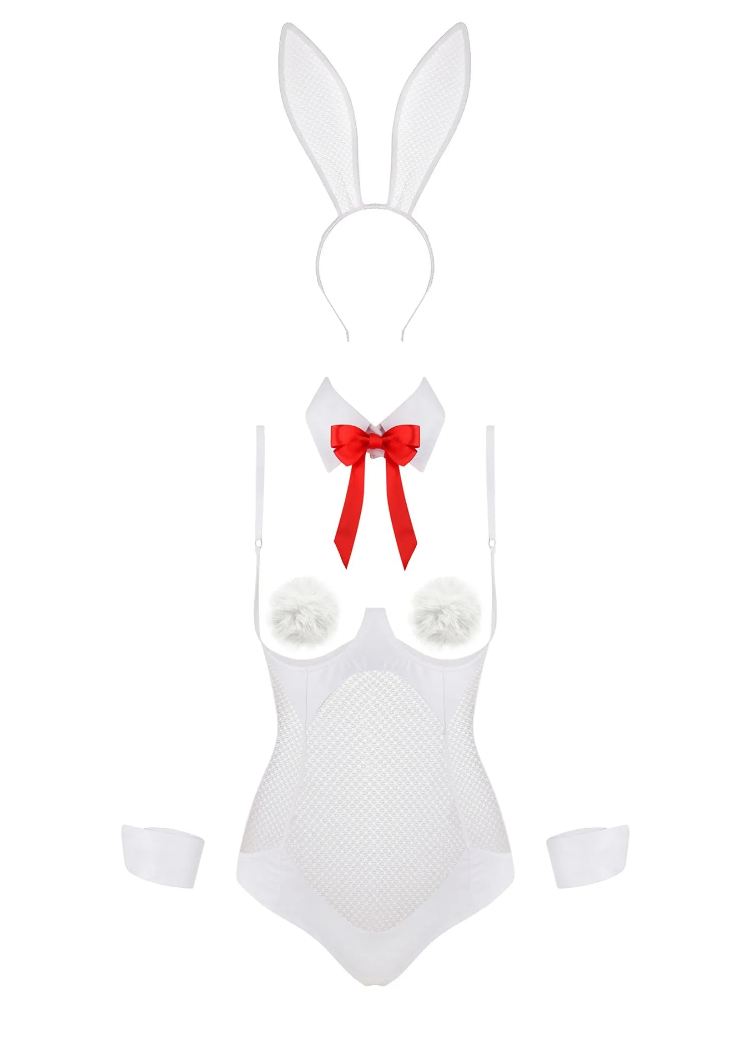 Sexy Bunny Lingerie Set (White)