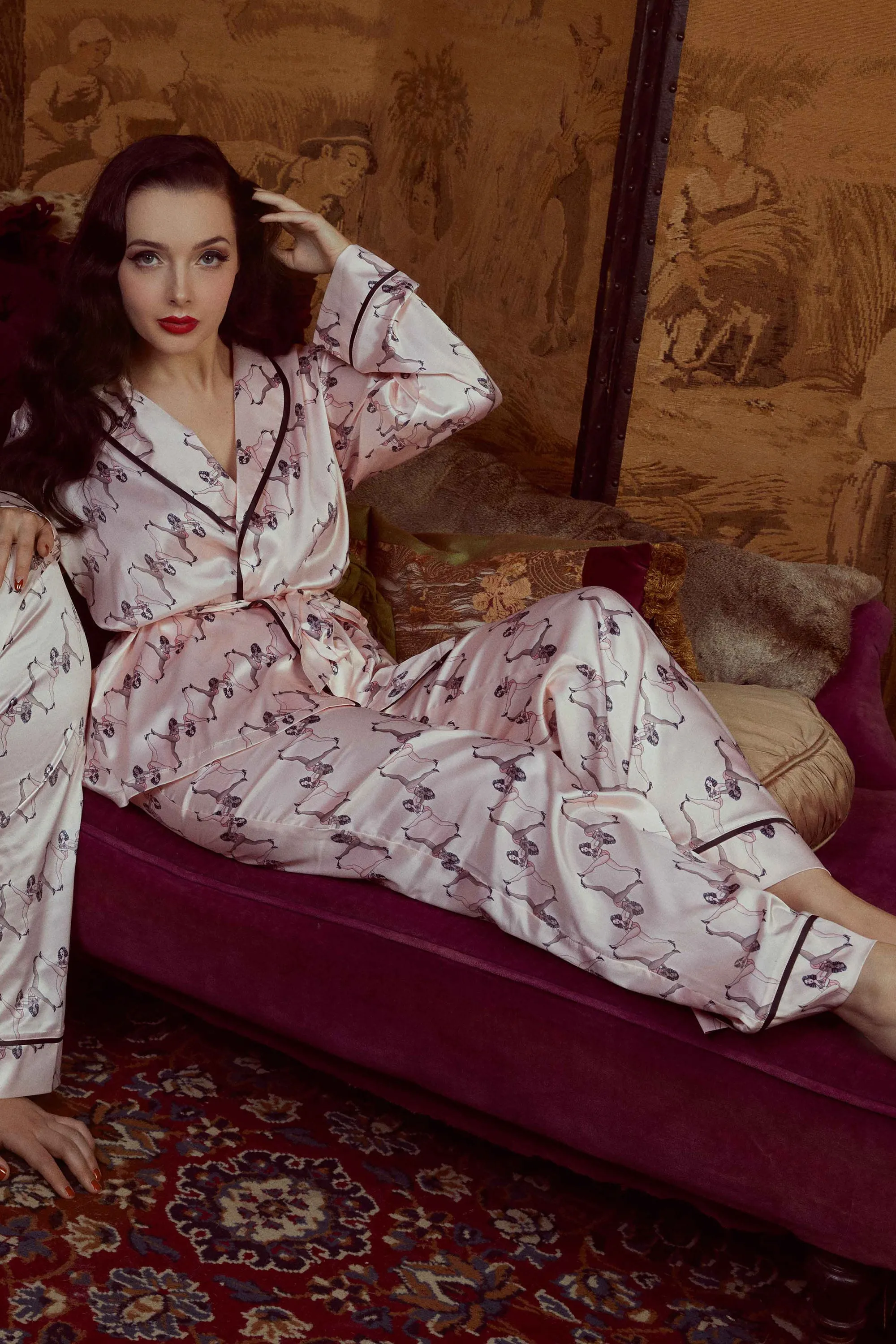 Showgirl Wrap Tie Pyjama Set