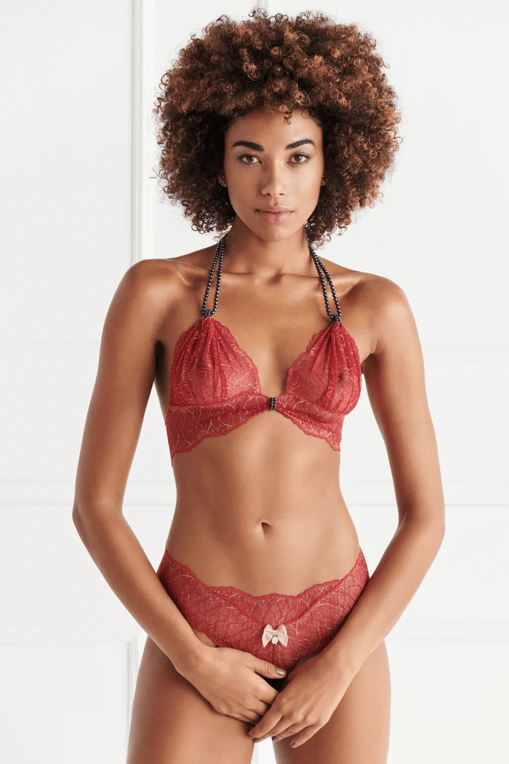 Sydney Dark Pearl Bra Red