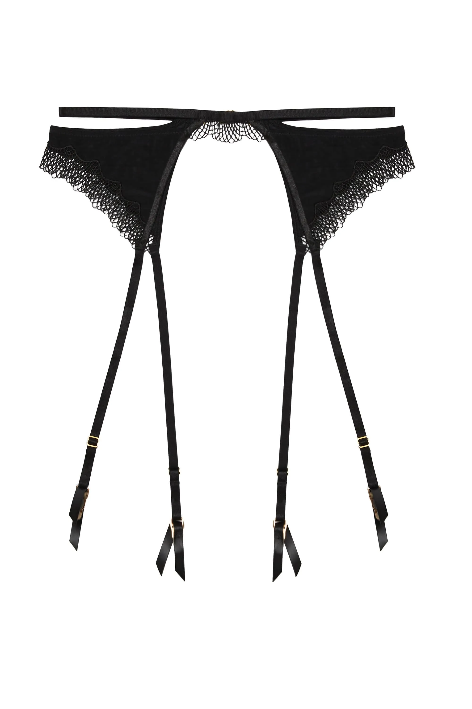 Tallie Lace Trim Cut Out Suspender