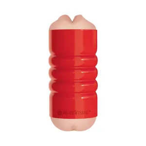 Tight Grip Mouth/Ass Masturbator Red Case