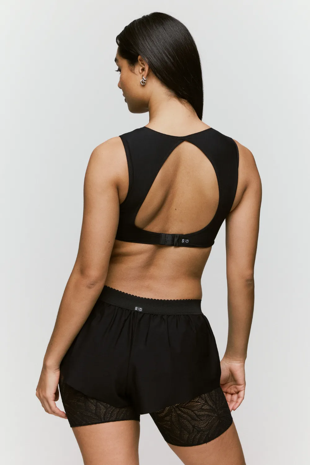 Tomorrowland x Sarda Greta Crop Top in Black