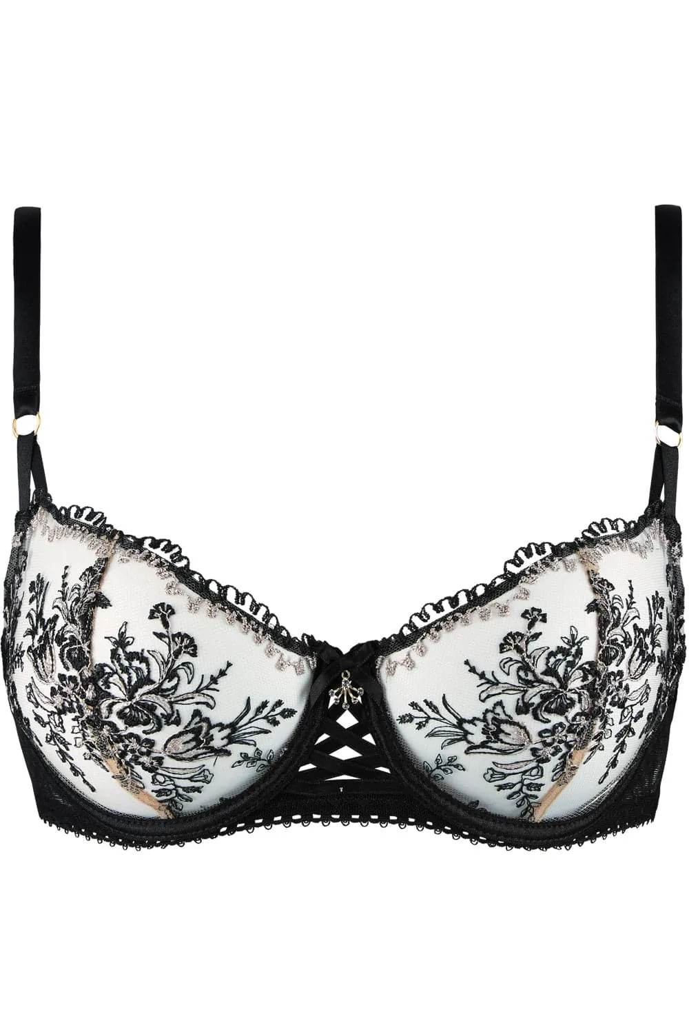 Tresor Infini Underwired Half Cup Bra. Size UK 32B