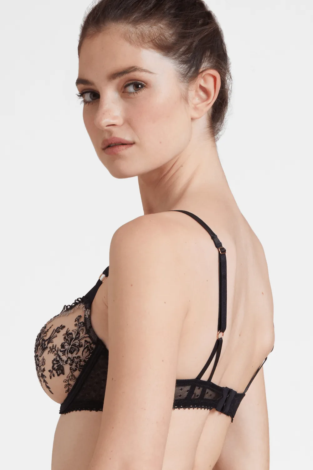 Tresor Infini Underwired Half Cup Bra. Size UK 32B