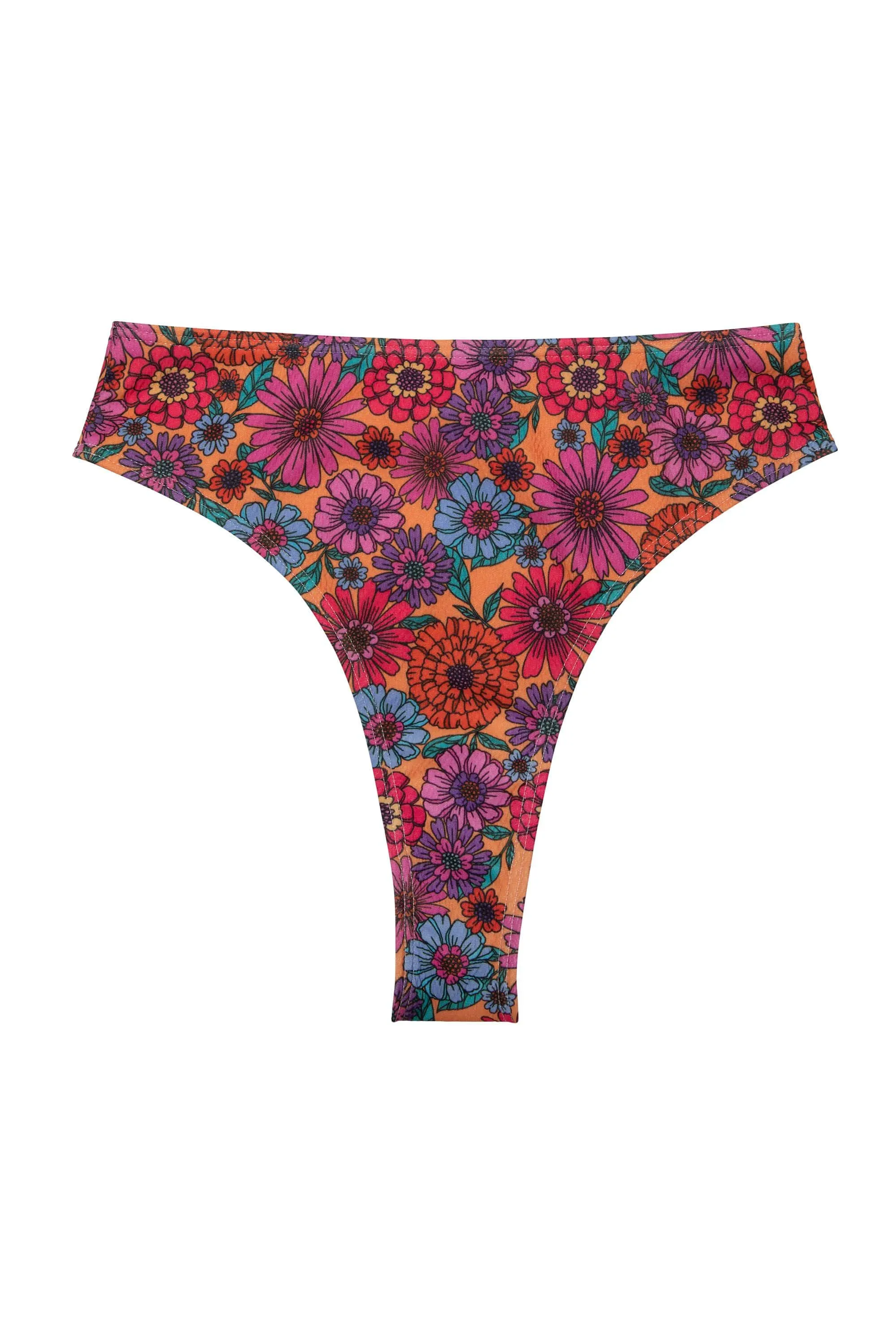 Wolf & Whistle Scarlett Floral High Leg High Waist Bikini Brief