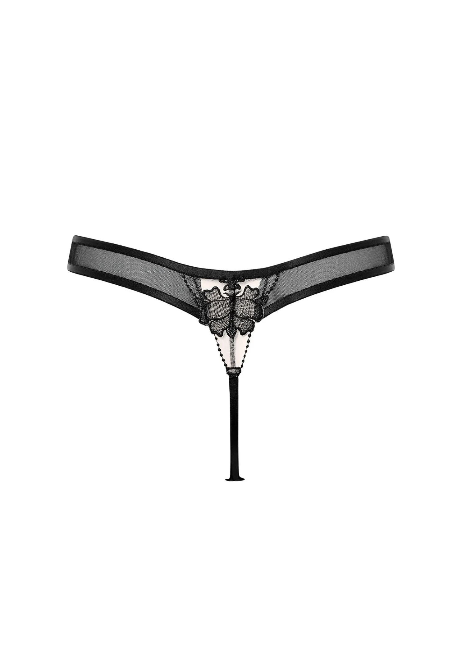 Yvette Thong (Black/Sheer)