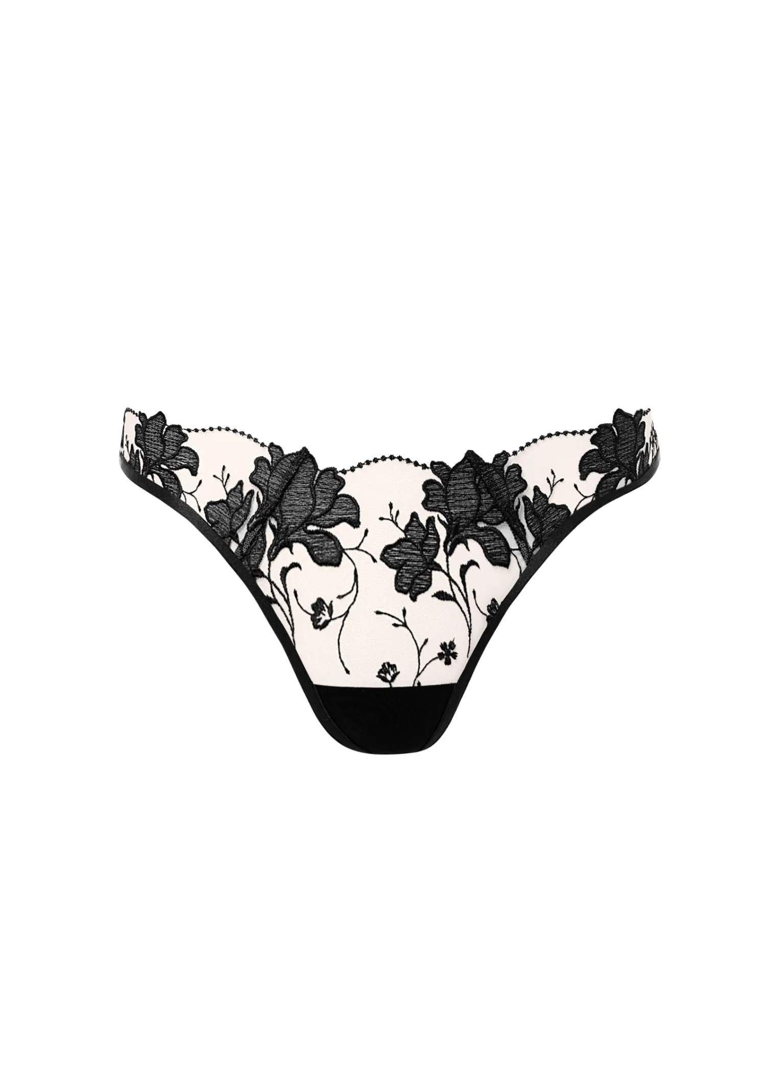 Yvette Thong (Black/Sheer)